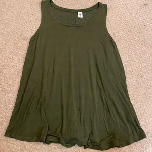 Olive green tank top